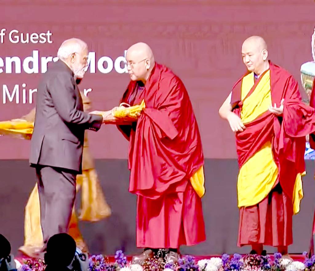 Sacred relics return to India PM Modi inaugurates world exhibition